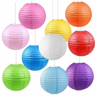 10 Pack 12" Chinese Paper Lanterns