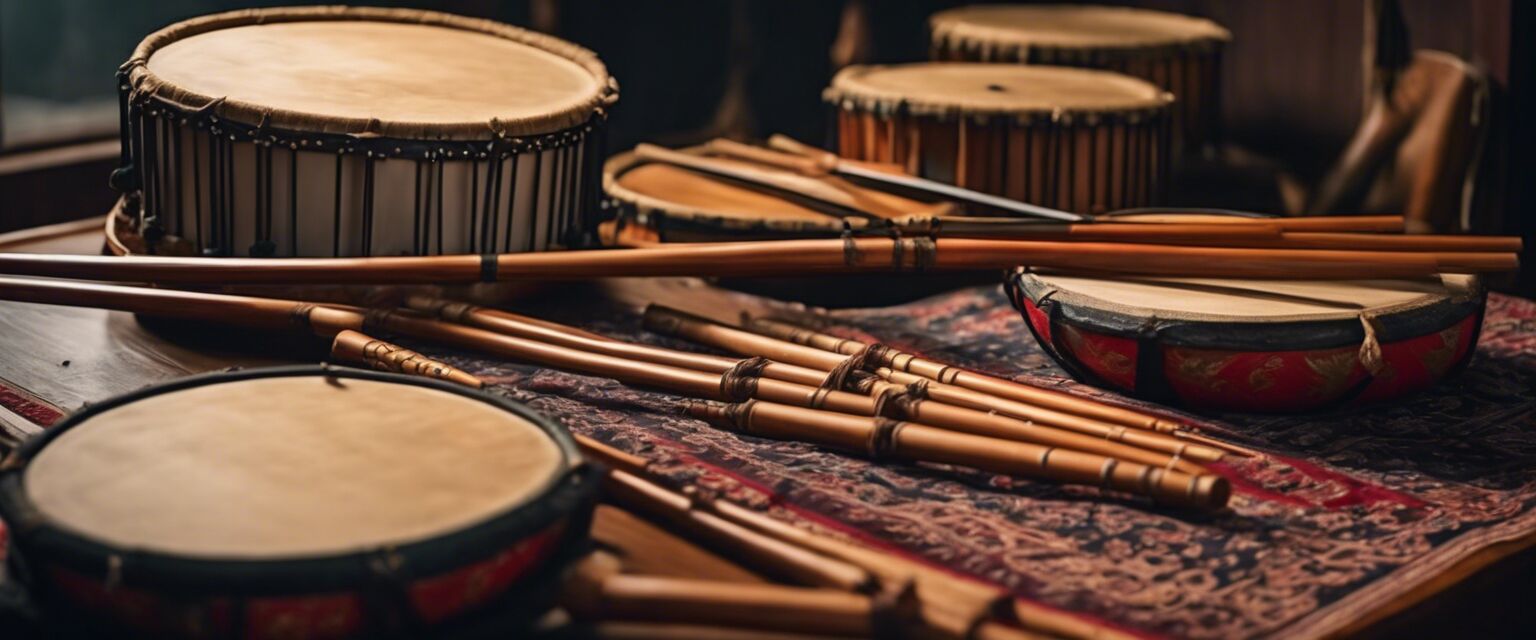 Traditional Asian instruments